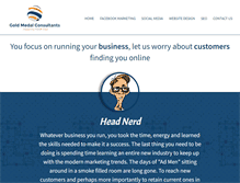 Tablet Screenshot of goldmedalconsultants.com